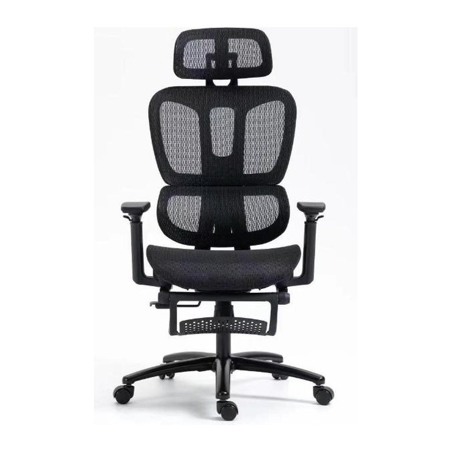 Mesh office chair with headrest, one of the 137 models in the office seating line
