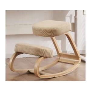 KNEEL office chair, front three-quarter view on white