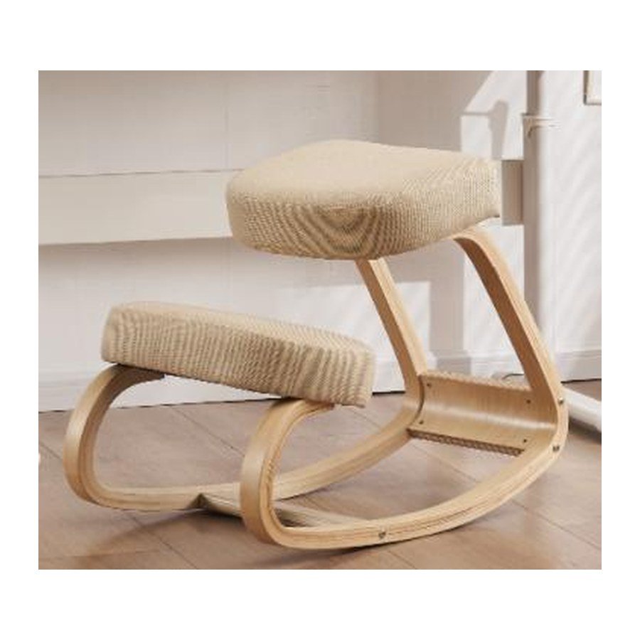 KNEEL office chair, front three-quarter view on white