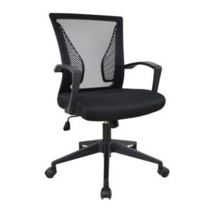 LATTICE office chair, front three-quarter view on white