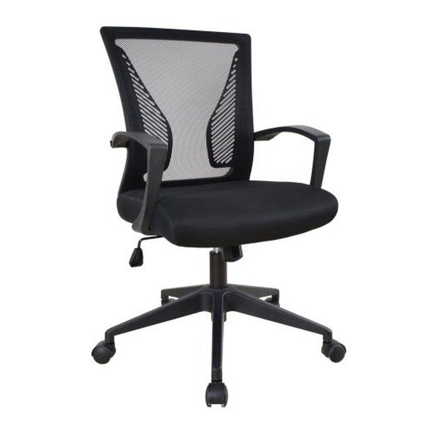 LATTICE office chair, front three-quarter view on white