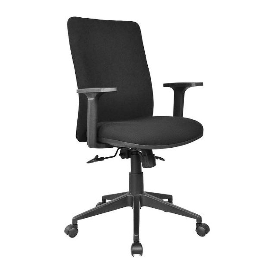 LEDGER office chair, front three-quarter view on white