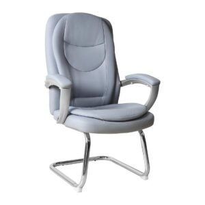 LOBBY office chair, front three-quarter view on white