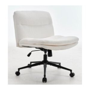 NEST TEDDY ROLL office chair, front three-quarter view on white