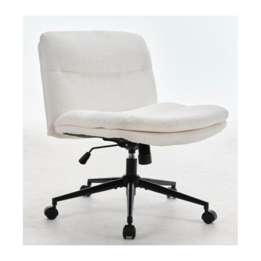 NEST TEDDY ROLL office chair, front three-quarter view on white