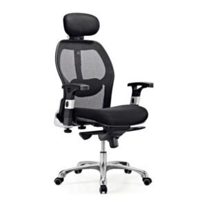 ORBIT office chair, front three-quarter view on white