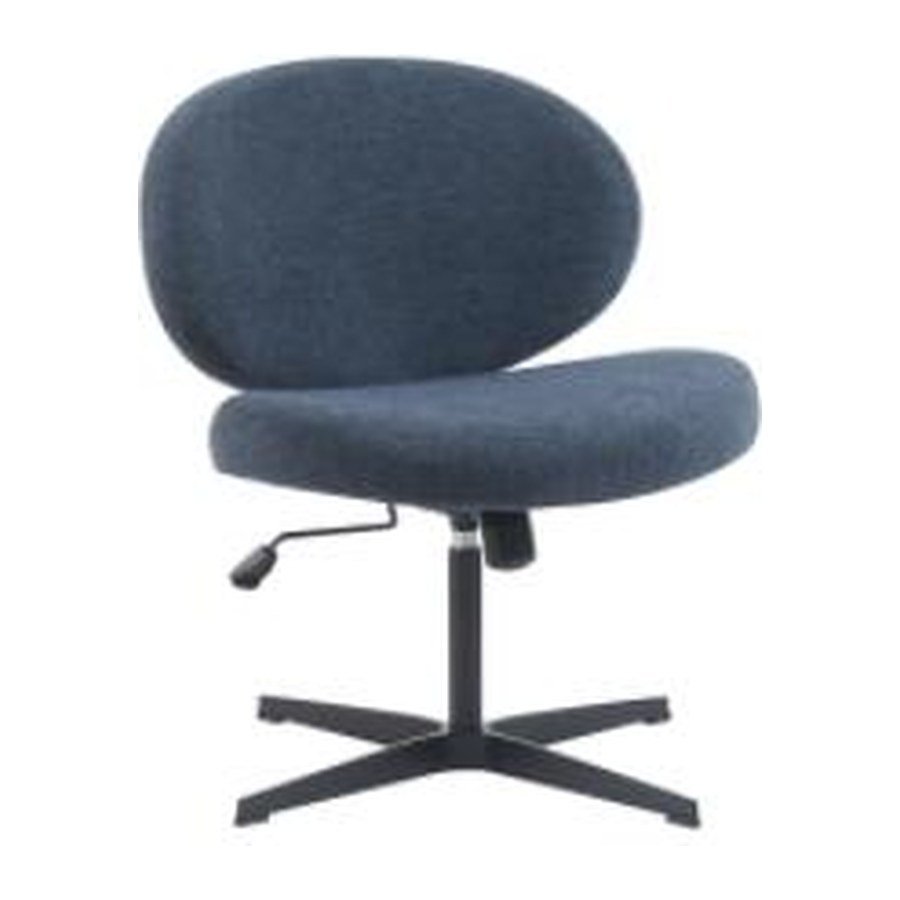 PEBBLE office chair, front three-quarter view on white