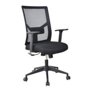 PIVOT MID office chair, front three-quarter view on white