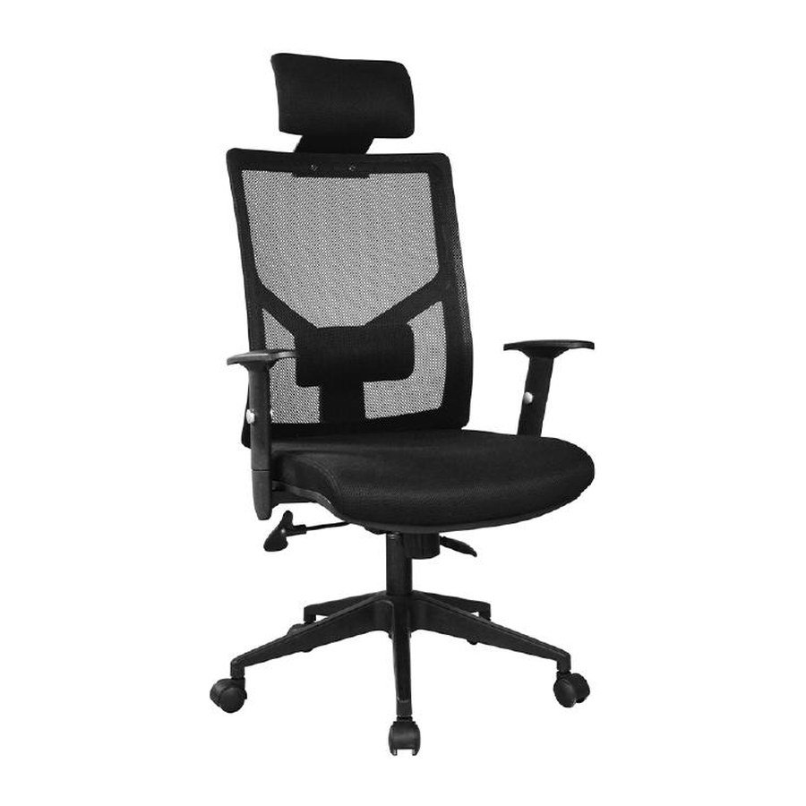 PIVOT office chair, front three-quarter view on white