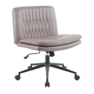 PLEAT office chair, front three-quarter view on white