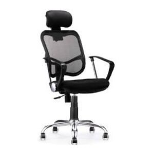 PLUME LOOP office chair, front three-quarter view on white