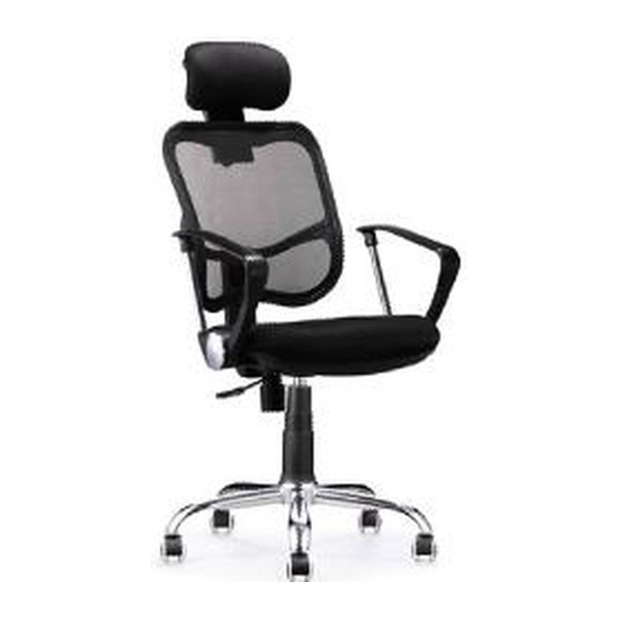PLUME LOOP office chair, front three-quarter view on white