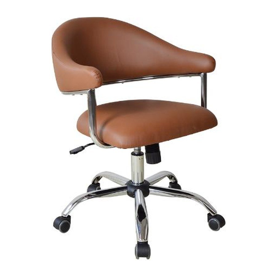 RIBBON office chair, front three-quarter view on white