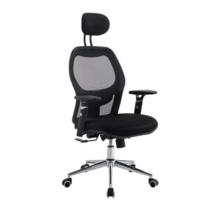 RIDGE office chair, front three-quarter view on white