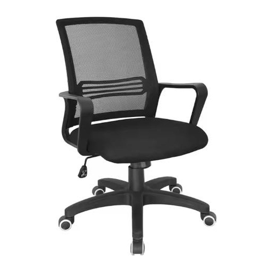WEAVE office chair, front three-quarter view on white